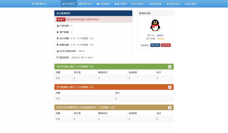 YH0233 彩虹易支付旧版（内置60+支付插件）-云浩资源网